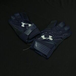 Under‎ Armour BH Harper Hustle Youth Batting Gloves Navy Blue Baseball Size XL